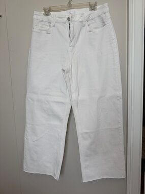 Women’s White Cropped Ankle Jeans - Classic Straight